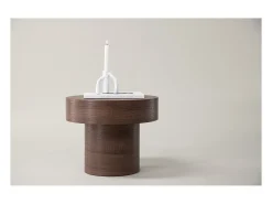 Mesa de centro Malung, mesa auxiliar marrón.