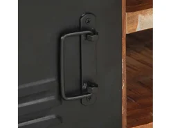 Mesa de centro multicolor 90x50x36 cm madera maciza reciclada
