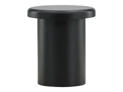 Mesa de centro Namsos, mesa auxiliar Ø40cm negra.