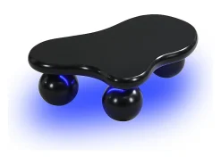 Mesa de centro negra - Mesa de centro con luces LED y patas redondas negras - diseño en forma de nube - para sala de estar y habitación infantil