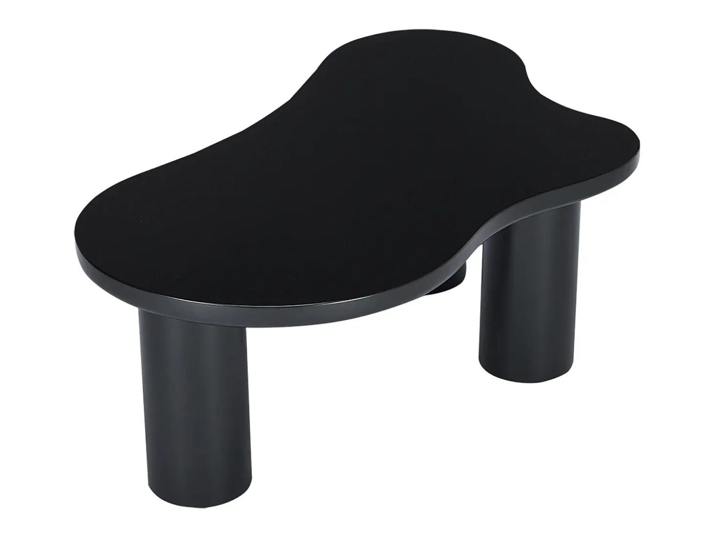 Mesa de centro negra en forma de nube - Madera MDF y PVC
