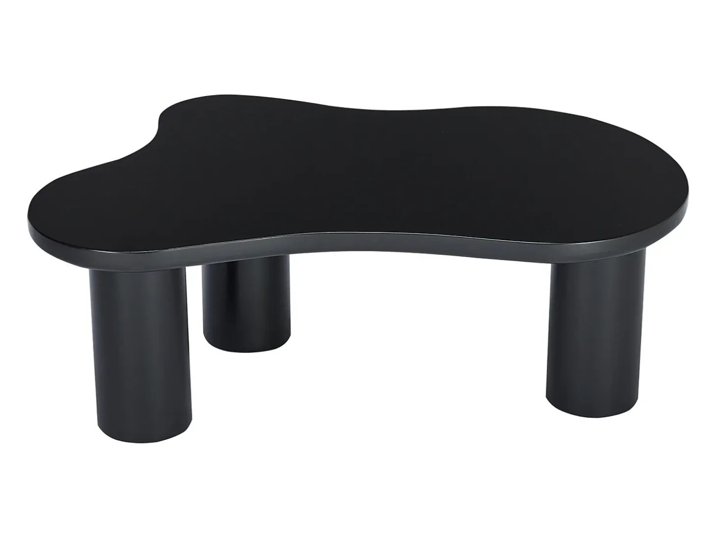 Mesa de centro negra en forma de nube - Madera MDF y PVC