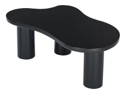 Mesa de centro negra en forma de nube - Madera MDF y PVC
