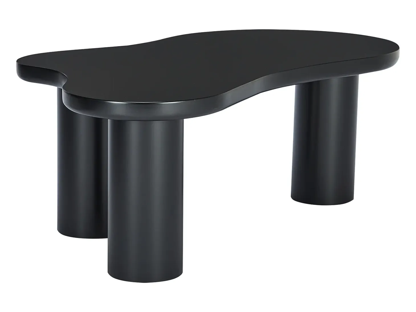 Mesa de centro negra en forma de nube - Madera MDF y PVC