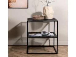 Mesa de centro Netz, mesa auxiliar negra.