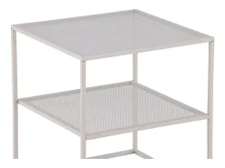 Mesa de centro Netz, mesa auxiliar beige.