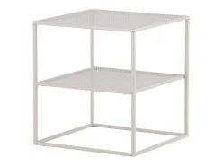 Mesa de centro Netz, mesa auxiliar beige.