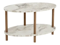 Mesa de centro ovalada 43 x 70 x 44 cm mármol crema 03_0008480