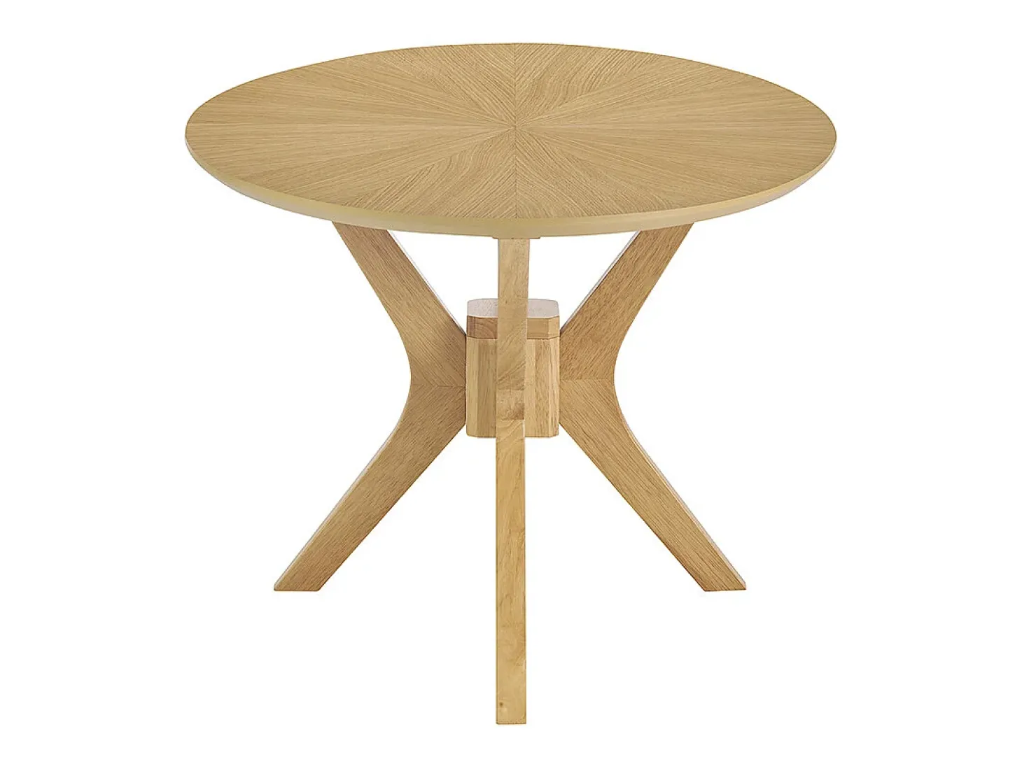 Mesa de centro ovalada madera clara roble L90 cm DIELLI