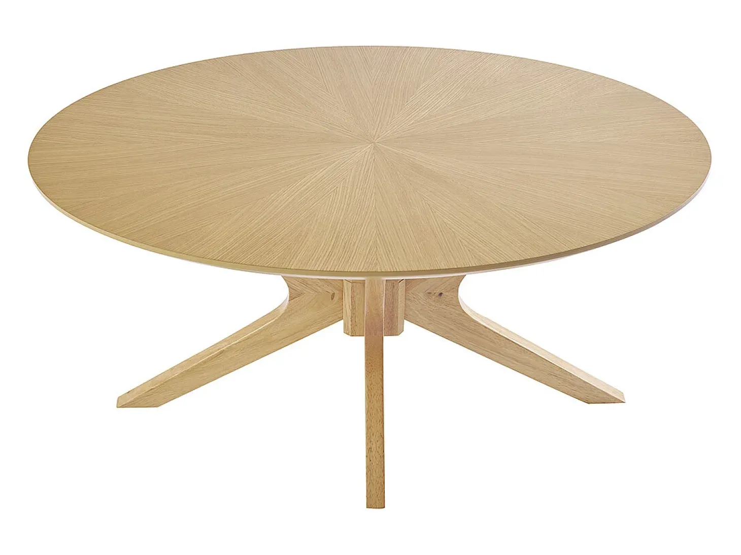 Mesa de centro ovalada madera clara roble L90 cm DIELLI
