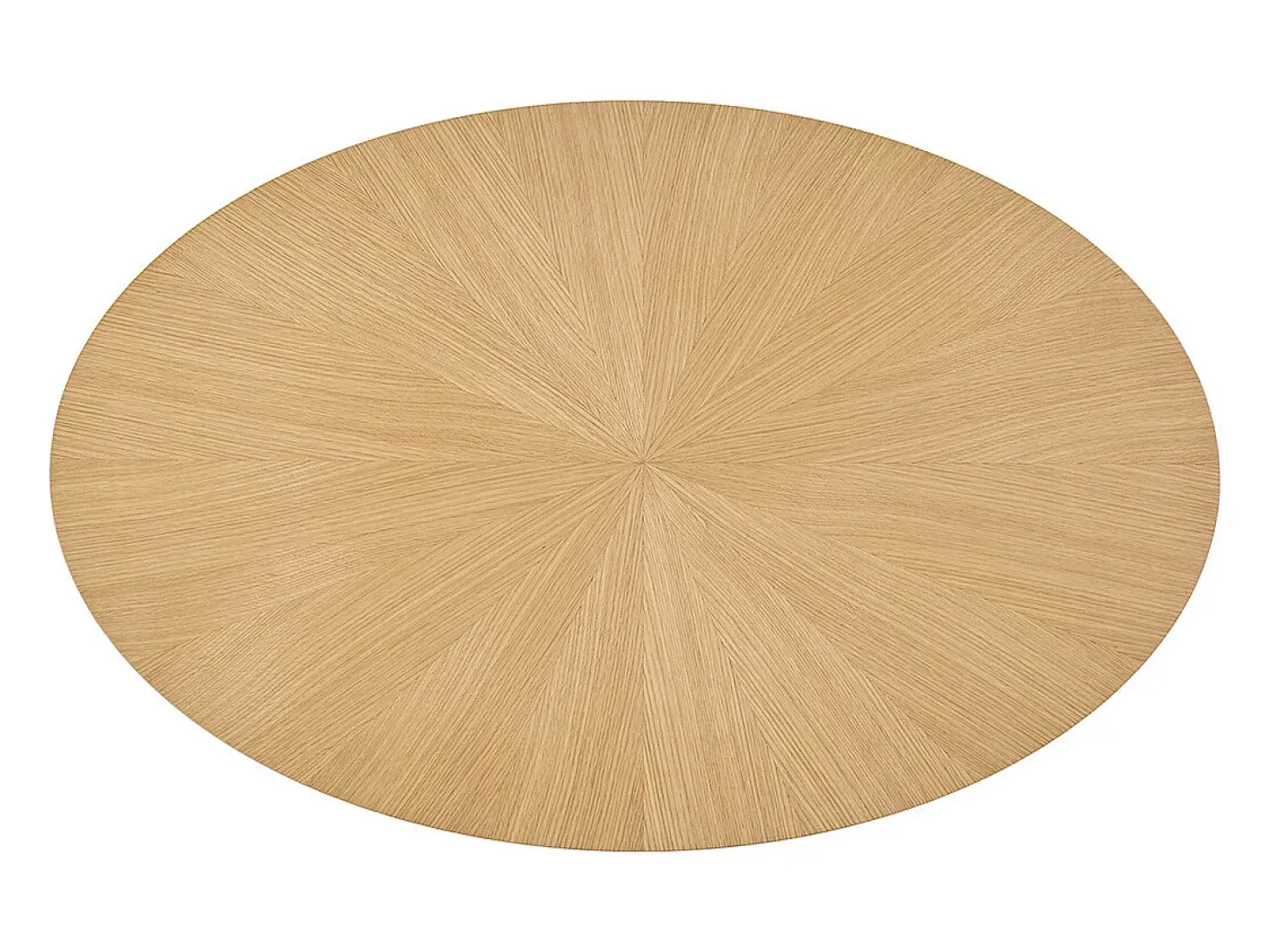 Mesa de centro ovalada madera clara roble L90 cm DIELLI
