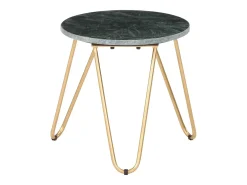 Mesa de centro piedra real textura de mármol verde 40x40x40 cm