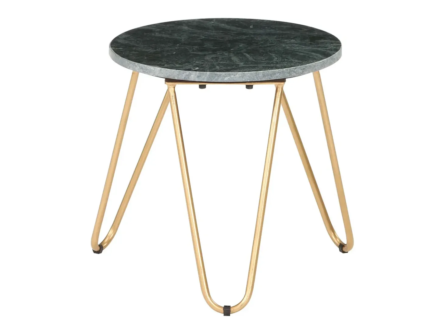 Mesa de centro piedra real textura de mármol verde 40x40x40 cm