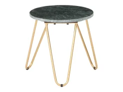 Mesa de centro piedra real textura de mármol verde 40x40x40 cm