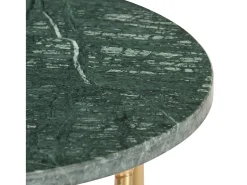 Mesa de centro piedra real textura de mármol verde 40x40x40 cm