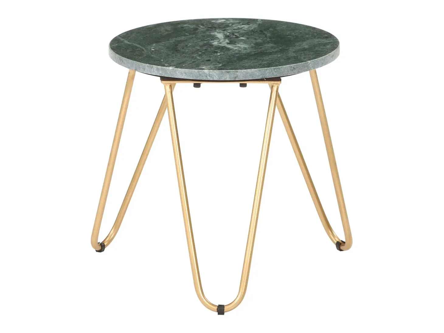 Mesa de centro piedra real textura de mármol verde 40x40x40 cm