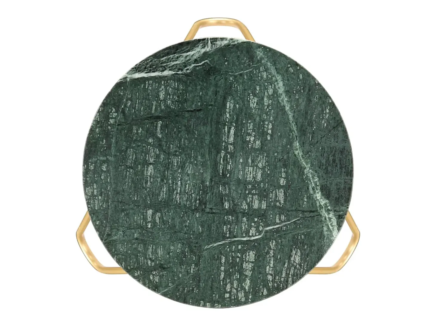 Mesa de centro piedra real textura de mármol verde 40x40x40 cm
