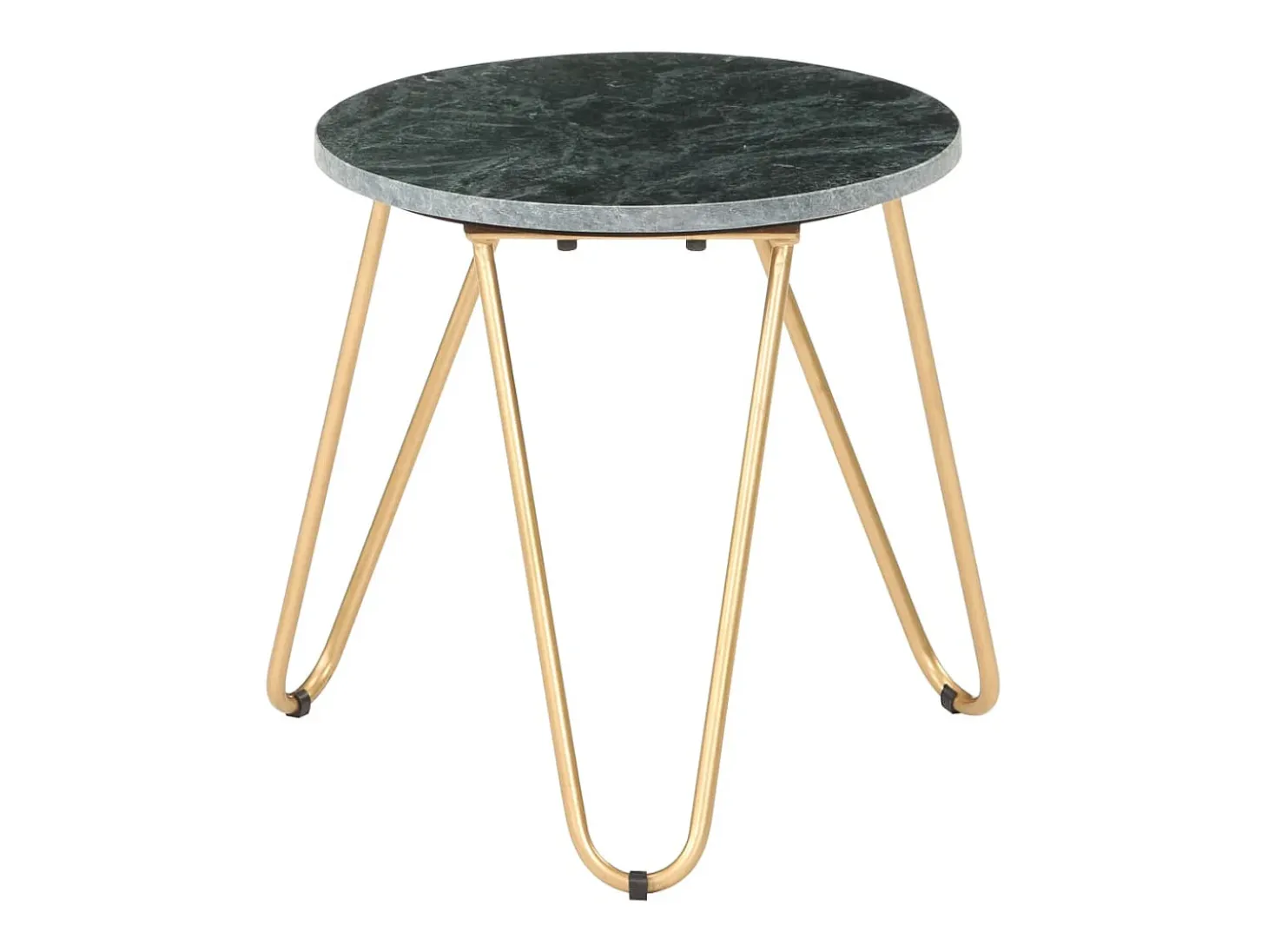 Mesa de centro piedra real textura de mármol verde 40x40x40 cm