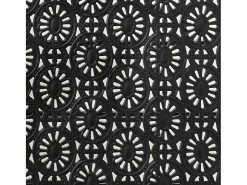 Mesa de centro plegable estilo vintage metal 100x50x45 cm negro