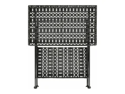 Mesa de centro plegable estilo vintage metal 58x35x72 cm negro