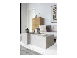 Mesa de Centro Prague, Gris, 40x40x45 cm, Kendra Home