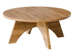 Mesa de centro redonda BELL Ø68 cm Roble Craft