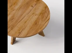 Mesa de centro redonda BELL Ø68 cm Roble Craft