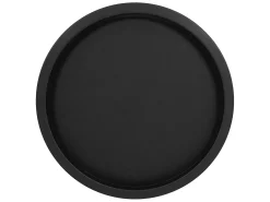 Mesa de centro redonda con tapa de metal negro ECD Germany