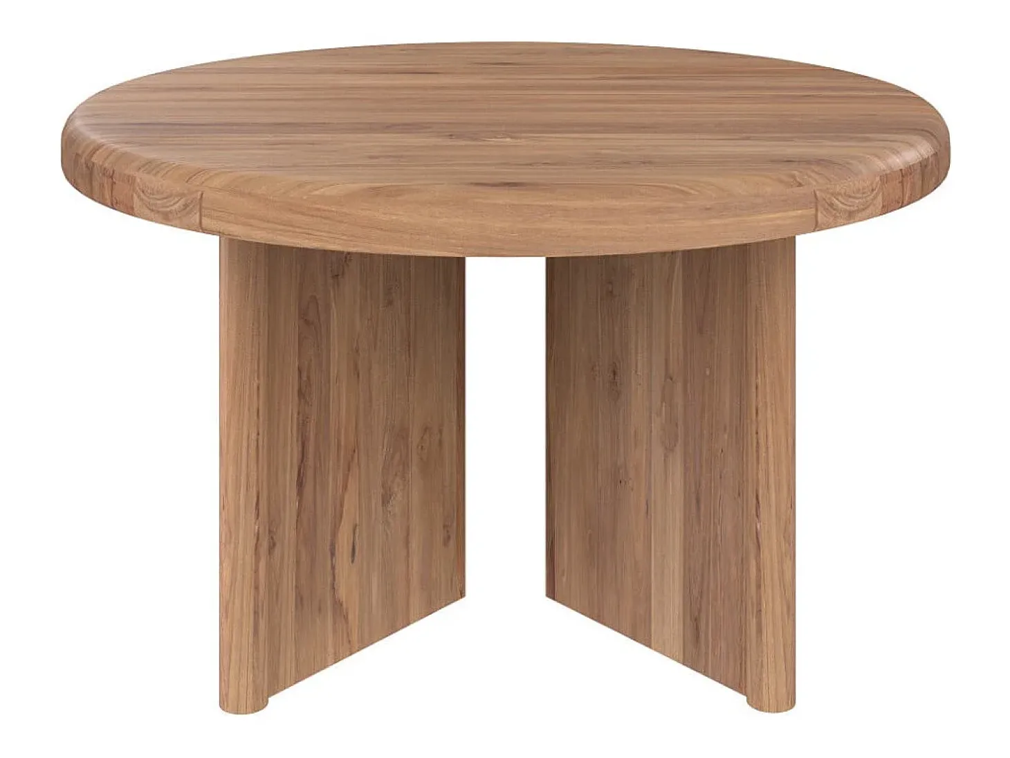 Mesa de centro redonda de madera de teca D80 cm - Bana