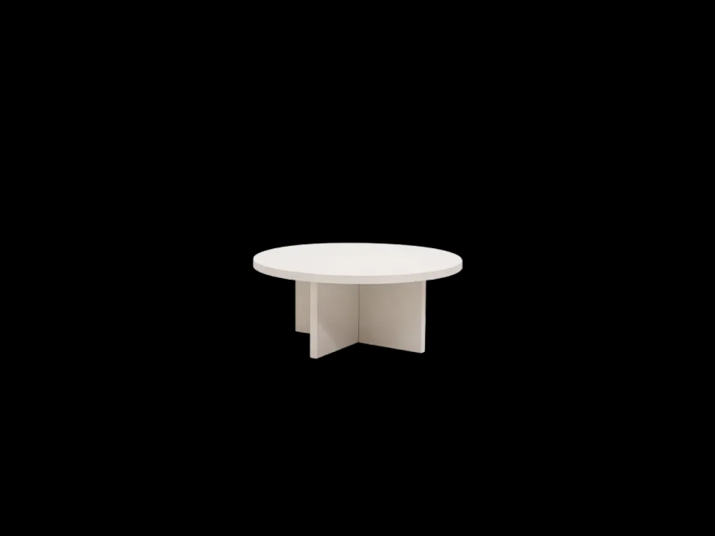 Mesa de centro redonda de madera de abeto Decowood color roble oscuro de Ø60cm - TOKYO - DECOWOOD