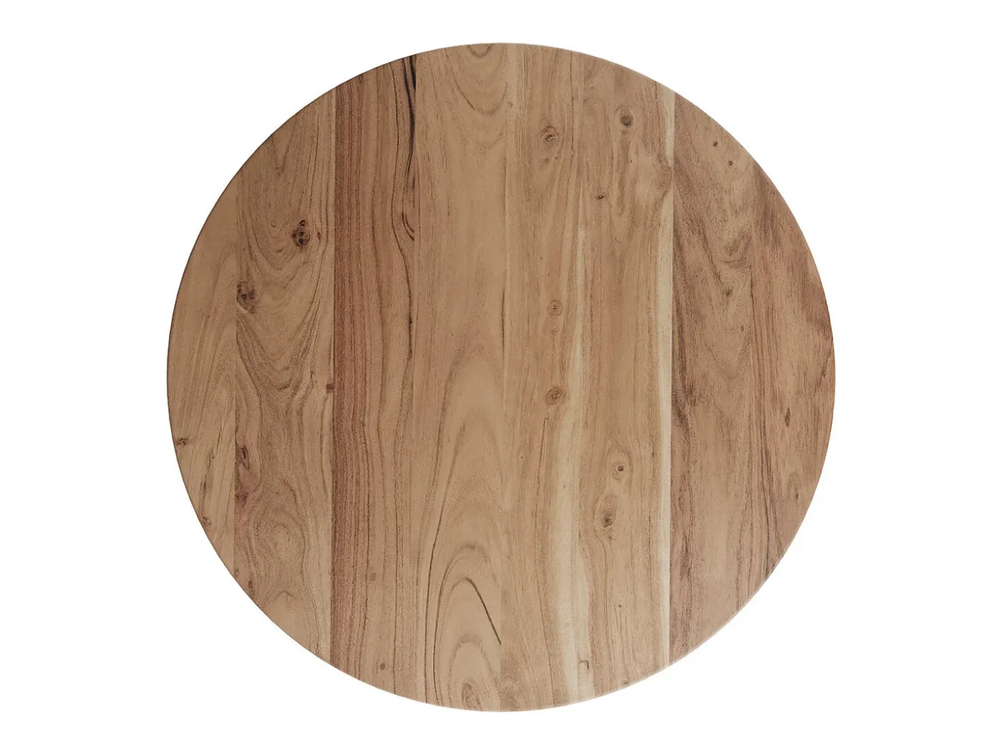 Mesa de centro redonda de madera de acacia ÿ80cm - Képès