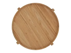Mesa de centro redonda en madera de teca recuperada D70 cm - Kouma