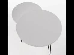 Mesa de centro redonda LAPP, juego Ø50 + Ø68 cm, gris