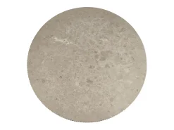Mesa de centro redonda Milo - MDF y mármol - Gris