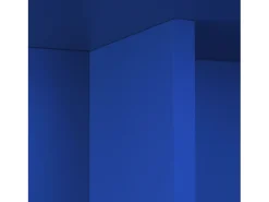 Mesa de centro redonda tablero azul laminado de 3cm azúl prussia 100cm-HECHO EN ESPAÑA