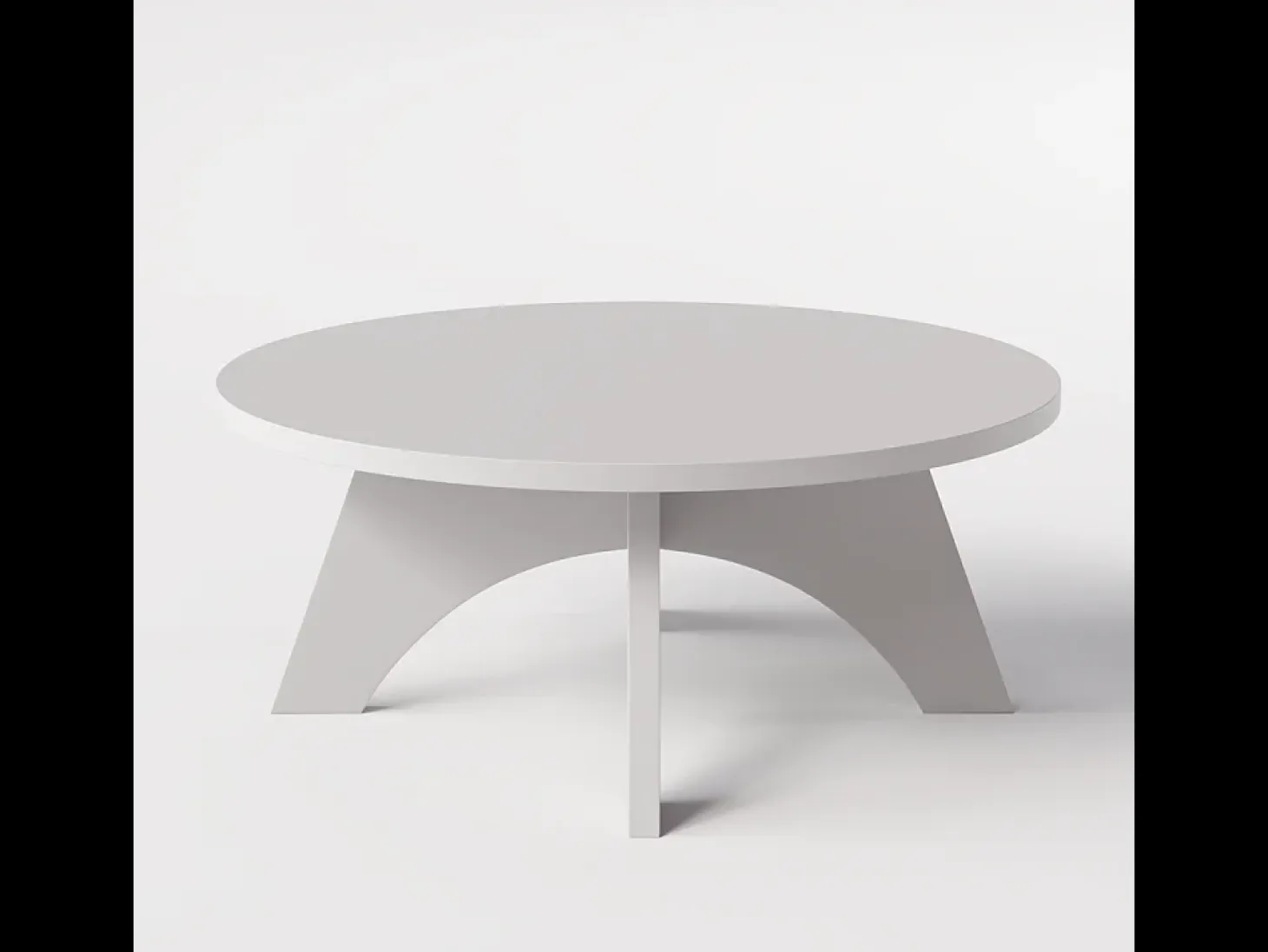 Mesa de centro redonda YUKO Ø90 cm Gris