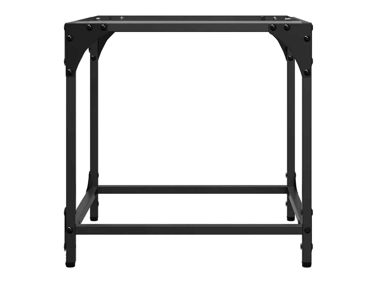 Mesa de centro superficie vidrio transparente acero 40x40x40 cm