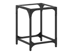 Mesa de centro superficie vidrio transparente acero 30x30x40 cm