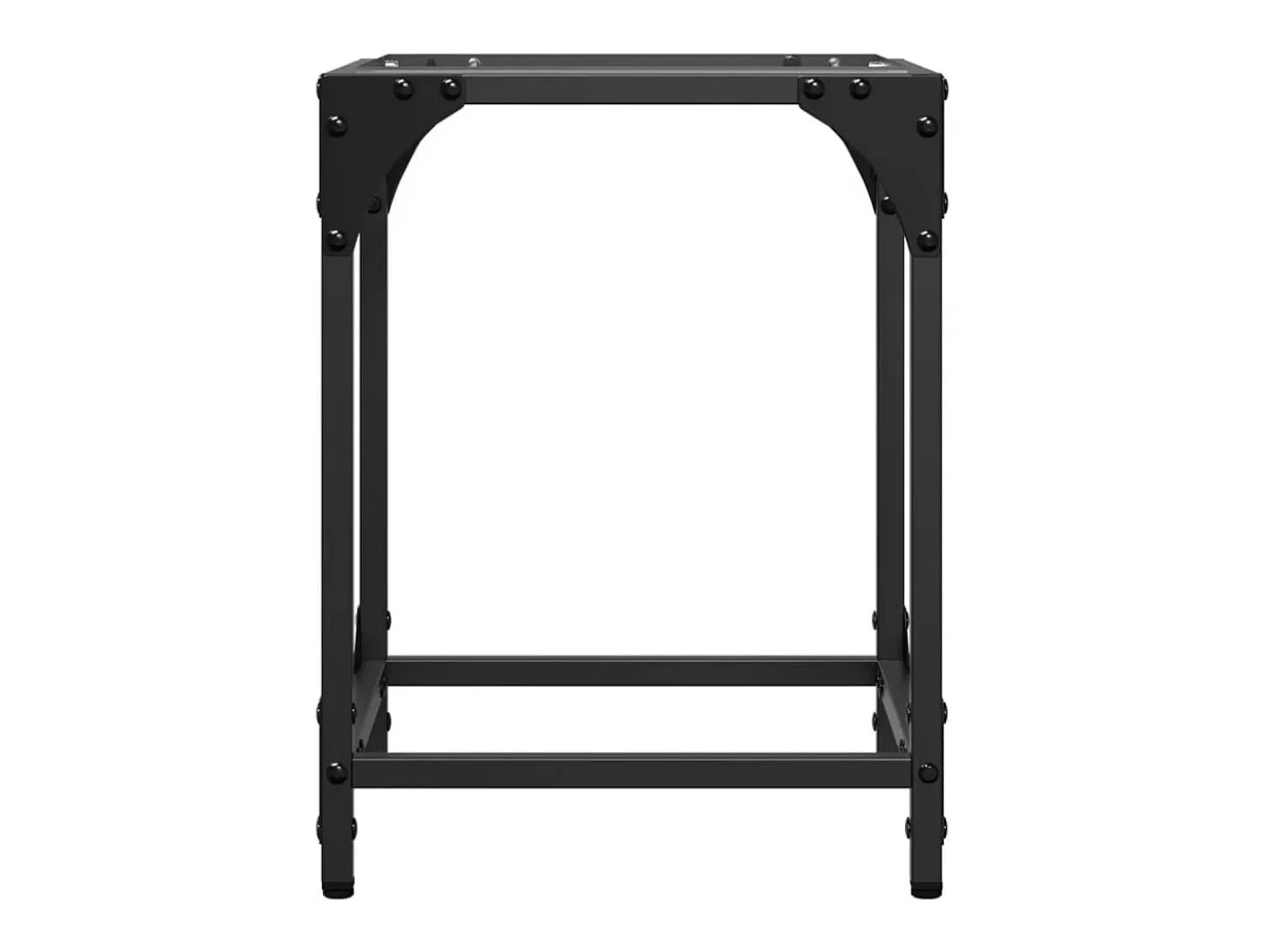 Mesa de centro superficie vidrio transparente acero 30x30x40 cm