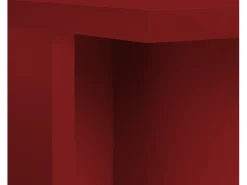 Mesa de centro tablero laminado de 3cm rojo llama 100x60cm- HECHO EN ESPAÑA