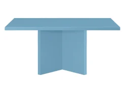 Mesa de centro tablero resistente MDF 3cm Azúl Cornish 100x60cm - HECHO EN ESPAÑA