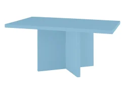 Mesa de centro tablero resistente MDF 3cm Azúl Cornish 100x60cm - HECHO EN ESPAÑA