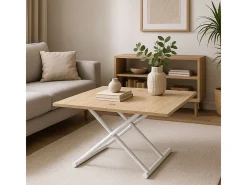 Mesa de centro Up & Down elevable y extensible 4 posiciones 49-76x100x50 cm Adec