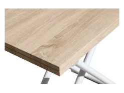 Mesa de Centro Up-Down, elevable extensible acabado roble, 50-100 cm(ancho)100 cm(largo)