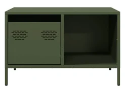 Mesa de centro verde oliva 68,5x50x43,5 cm acero laminado en frío
