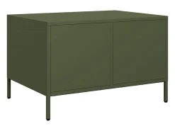 Mesa de centro verde oliva 68,5x50x43,5 cm acero laminado en frío