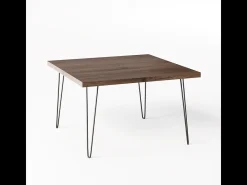 Mesa de centro VIDA 68 x 68 cm para salón, habitación Roble Chocolate