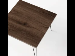 Mesa de centro VIDA 68 x 68 cm para salón, habitación Roble Chocolate