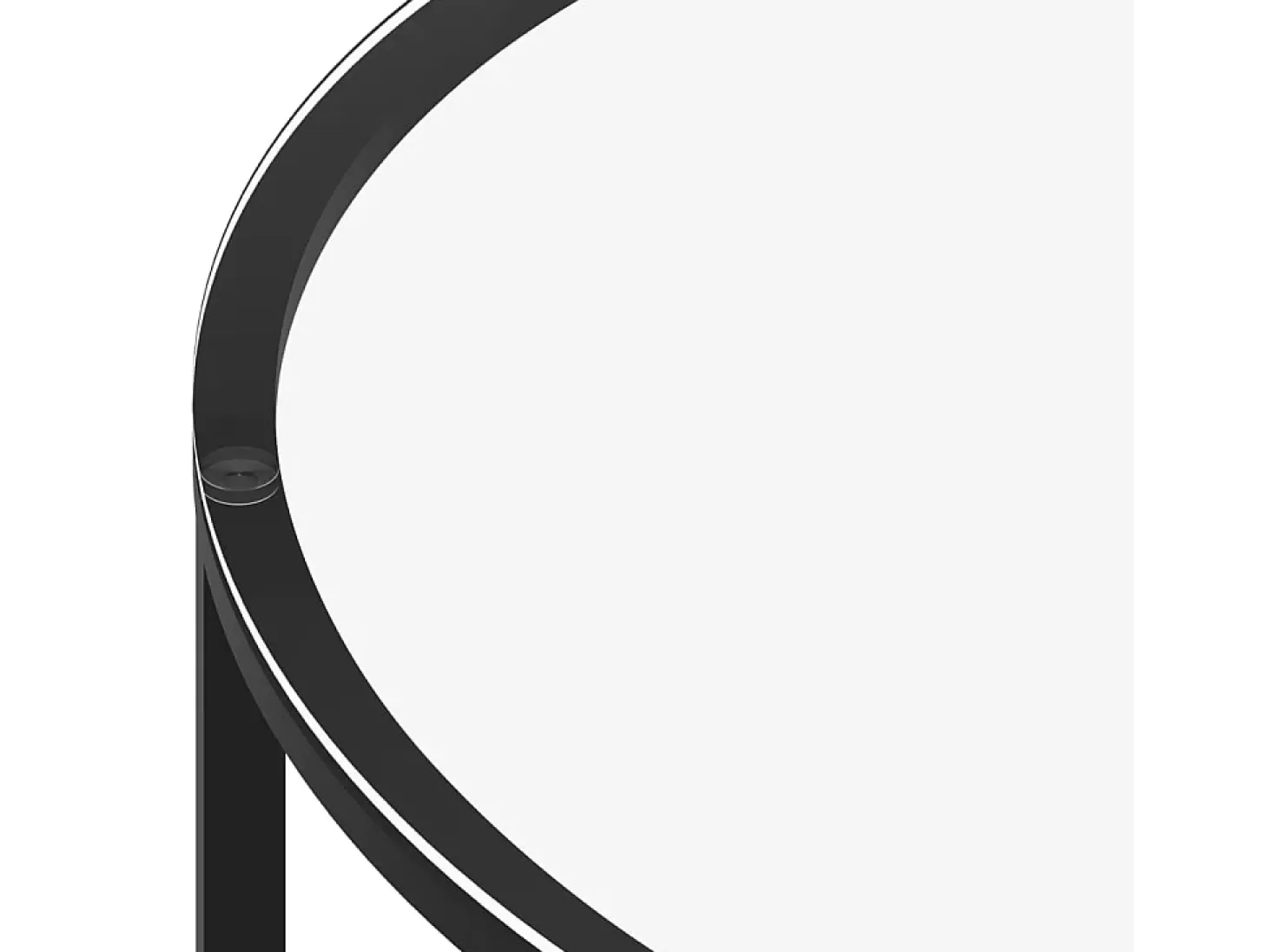 Mesa de centro vidrio templado negro y transparente 70 cm ES56967