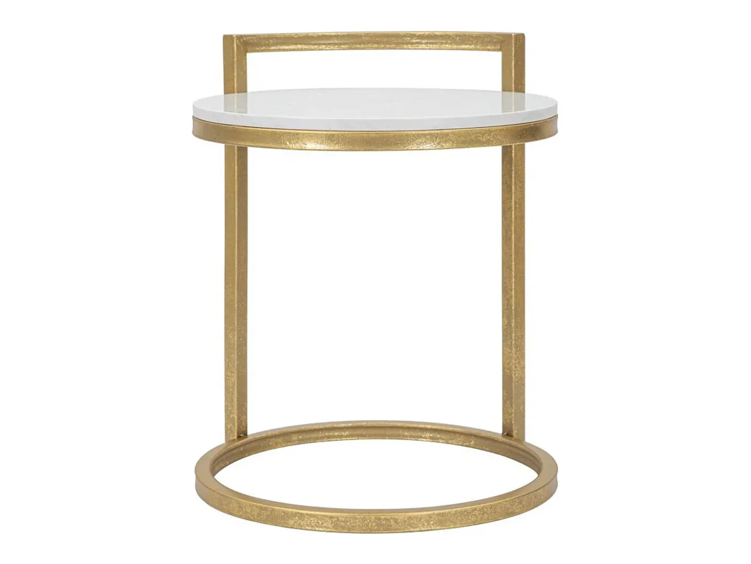 Mesa de Centro VKH531, Blanco, 40,5x40,5x50,5 cm, Kendra Home